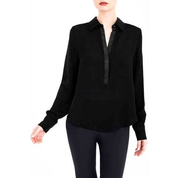 ELAINE KIM Tops - NEW ELAINE KIM clarice pullover shirt in black